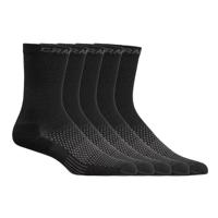 Craft Active High sokken 5-pack zwart unisex