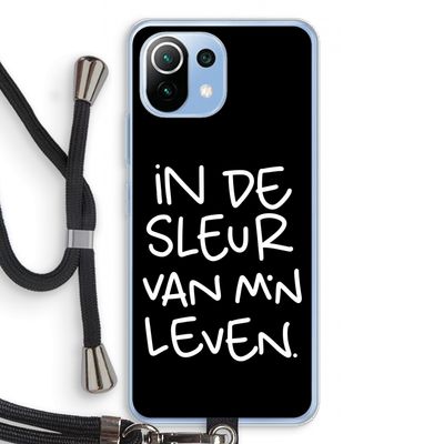 De Sleur: Xiaomi Mi 11 Lite Transparant Hoesje met koord