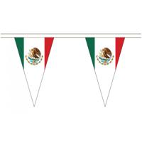 Mexico vlaggenlijn - 5 meter - polyester - Mexicaanse vlag - landen versiering