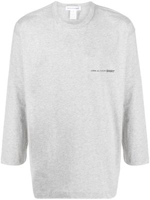 Comme Des Garçons Shirt t-shirt à logo imprimé - Gris