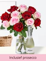 Rozenboeket Romy + prosecco 0,2L Rozenboeket Romy + prosecco 0,2L