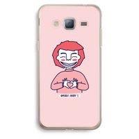 Hartje: Samsung Galaxy J3 (2016) Transparant Hoesje