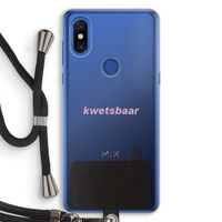 kwetsbaar: Xiaomi Mi Mix 3 Transparant Hoesje met koord