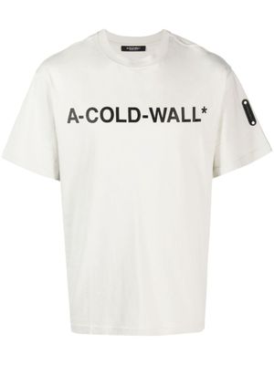 A-COLD-WALL* Katoenen T-shirt met logoprint - Beige