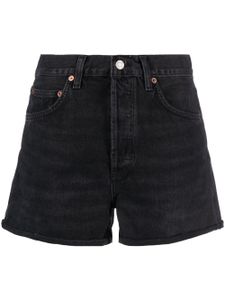 AGOLDE short en jean Dixie à taille haute - Noir