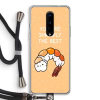 You're Shrimply The Best: OnePlus 8 Transparant Hoesje met koord