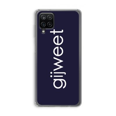 Gijweet: Samsung Galaxy A12 Transparant Hoesje