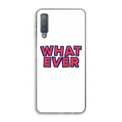 Whatever: Samsung Galaxy A7 (2018) Transparant Hoesje