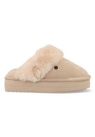 Warmbat Pantoffels Flurry Plateau FLS371054 Beige maat