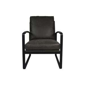 Fauteuil Miami - Donker Grijs/Zwart