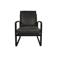 Fauteuil Miami - Donker Grijs/Zwart