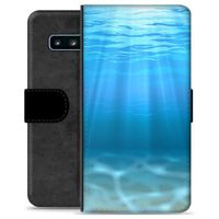 Samsung Galaxy S10 Premium Portemonnee Hoesje - Zee