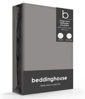 Beddinghouse Splittopper Hoeslaken Jersey-Lycra Warm Grey-180 x 200/220 cm - thumbnail