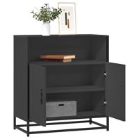 Dressoir 68x35x76 cm bewerkt hout zwart