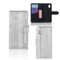 Alcatel 1B (2020) | Book Style Case | White Wood