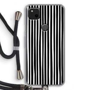 Stripes: Pixel 4a Transparant Hoesje met koord