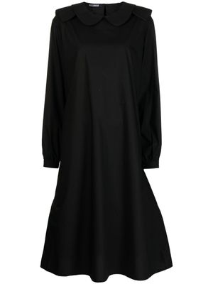 Raf Simons robe mi-longue à col rond - Noir
