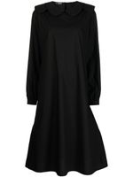Raf Simons robe mi-longue à col rond - Noir