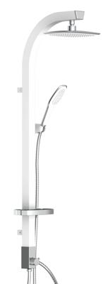 Schutte MADAGASKAR hoofddoucheset | wit-chroom
 60065