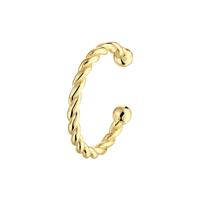 Vergulde 925 Zilveren Gedraaide Ear Cuff - 13 mm (Per Stuk) Vergulde 925 Zilveren Gedraaide Ear Cuff - 13 mm (Per Stuk)