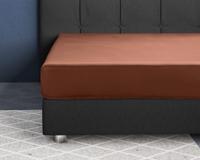 Primaviera Deluxe Satijnen Hoeslaken Bruin 180 x 200 cm