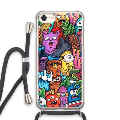 Vexx Mixtape: iPhone 7 Transparant Hoesje met koord