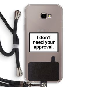 Don't need approval: Samsung Galaxy J4 Plus Transparant Hoesje met koord