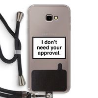Don't need approval: Samsung Galaxy J4 Plus Transparant Hoesje met koord