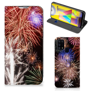 Samsung Galaxy M31 Hippe Standcase Vuurwerk