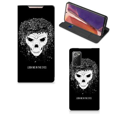 Mobiel BookCase Samsung Galaxy Note20 Skull Hair Mobiel BookCase Samsung Galaxy Note20 Skull Hair