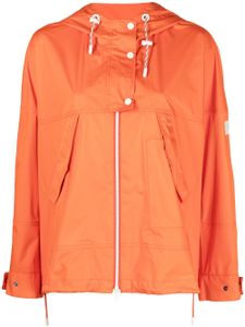 Yves Salomon parka zippée à capuche - Orange