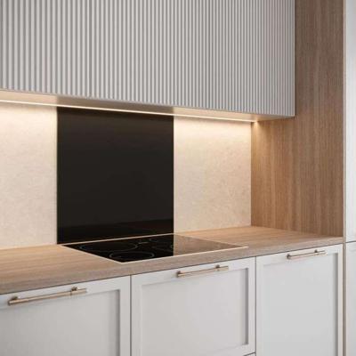 Saint-Gobain Zwart geëmailleerde glazen kap basis 45x90