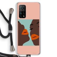 Orange lips: Xiaomi Mi 10T 5G Transparant Hoesje met koord