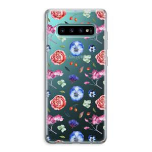 Bloemetjes: Samsung Galaxy S10 Plus Transparant Hoesje