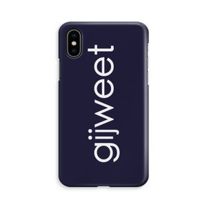 Gijweet: iPhone X Volledig Geprint Hoesje