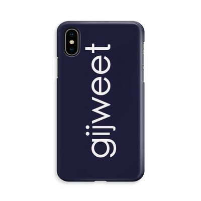 Gijweet: iPhone X Volledig Geprint Hoesje