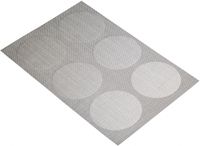 Kitchencraft Placemat 30 x 45 cm PVC/polyester zilvergrijs