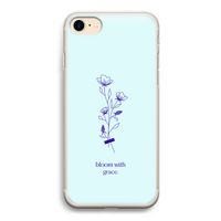Bloom with grace: iPhone 7 Transparant Hoesje