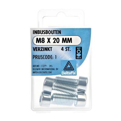 Inbusbout m8x20mm 4st - Deltafix