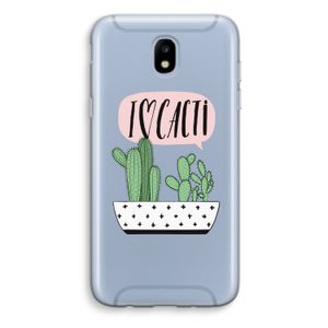 I love cacti: Samsung Galaxy J5 (2017) Transparant Hoesje