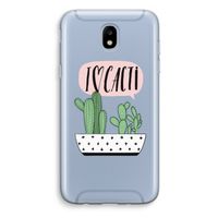 I love cacti: Samsung Galaxy J5 (2017) Transparant Hoesje