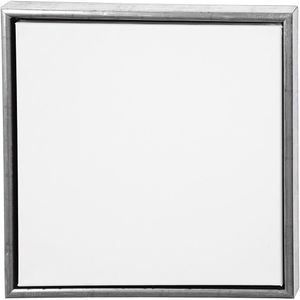 Canvas schildersdoek met lijst zilver 40 x 40 cm   -