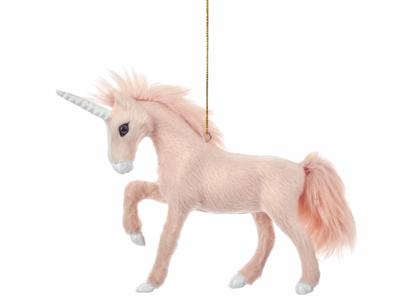 Unicorn Furry Pink 5 Inch - Kurt s adler