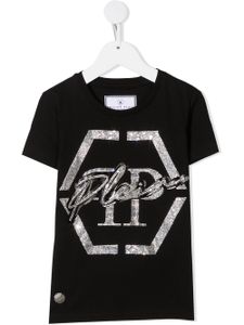 Philipp Plein Junior t-shirt Hexagon - Noir