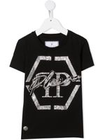 Philipp Plein Junior t-shirt Hexagon - Noir - thumbnail