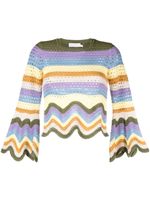 ZIMMERMANN pull à design festonné - Jaune
