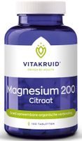 Vitakruid Magnesium 200 Citraat Tabletten - thumbnail