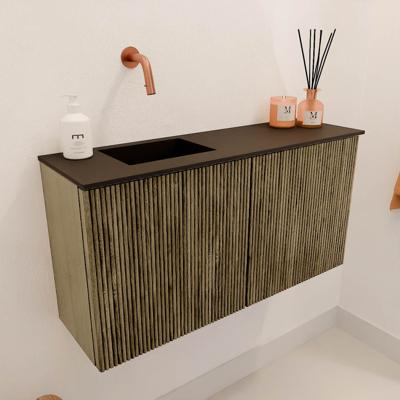 Toiletmeubel Mondiaz Joya | 80 cm | Meubelkleur Dusk | Faye wastafel Urban Links | Zonder kraangat(en)