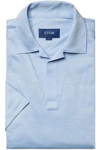 ETON Slim Fit Polo shirt Korte mouw lichtblauw