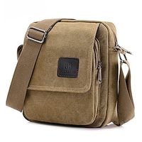 Voor heren Crossbody zak Koerierstas Kangas Buiten Dagelijks Lichtgewicht Duurzaam Effen Kleur Zwart Leger Groen Khaki Lightinthebox